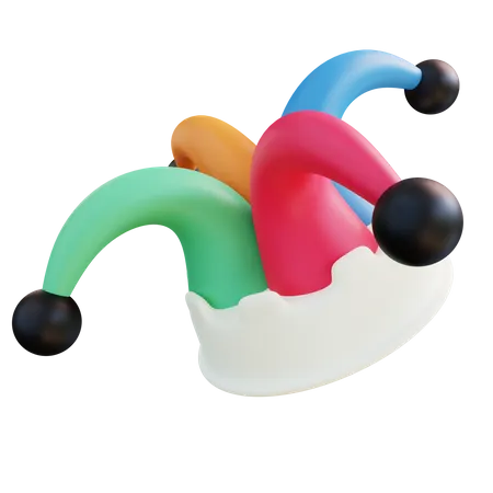 3 D Illustration Clown Hat 3D Icon