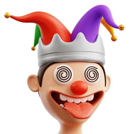 Clown Head  3D Icon