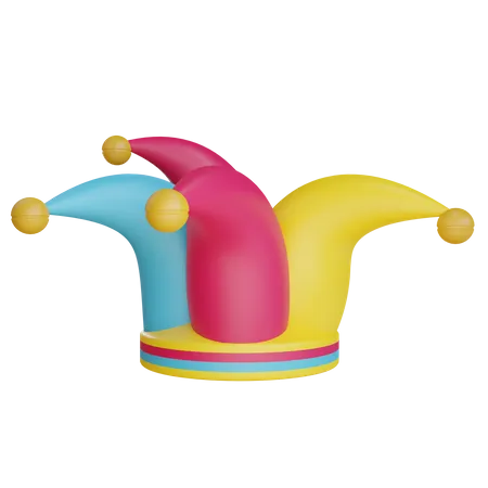 Clownhut  3D Illustration