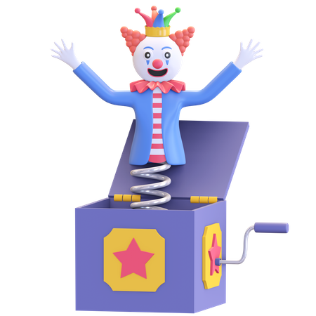 Clown prank box  3D Icon