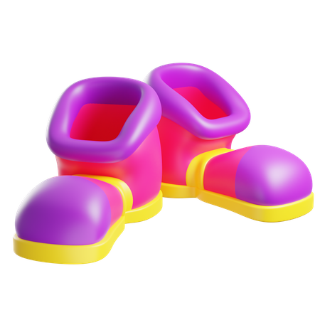 Clown-Schuhe  3D Icon