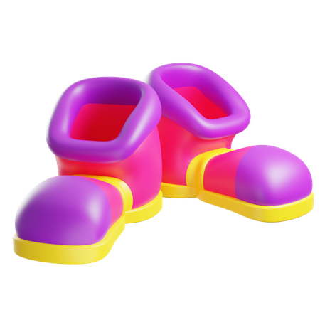 Clown Shoes  3D Icon