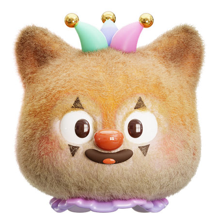 Clown Squirrel  3D Icon