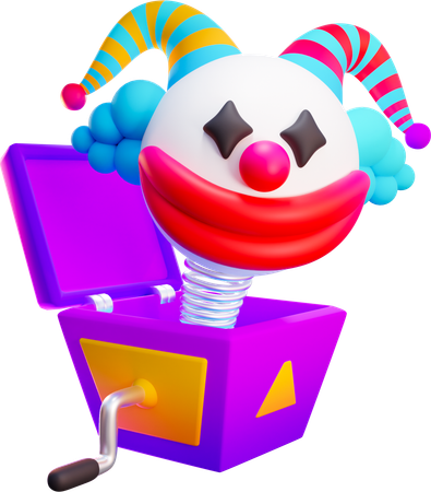 Clown-Überraschungsbox  3D Icon