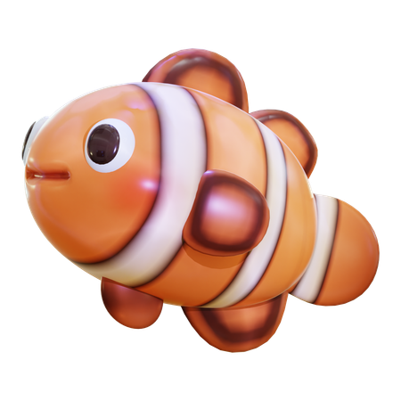 Clownfisch  3D Icon