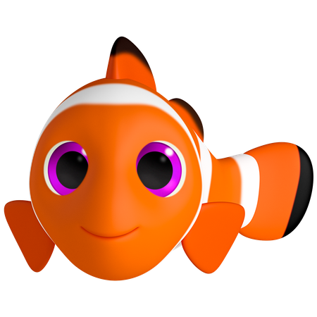 Clownfisch  3D Illustration