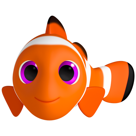 Clownfish 3D Illustration