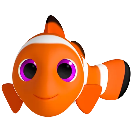 Clownfish 3D Illustration