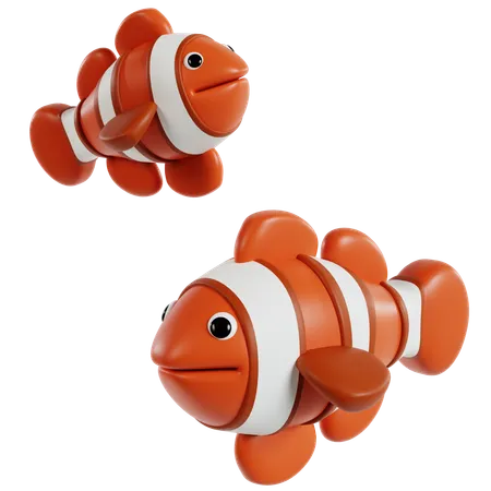 Clownfish Duo Adventure  3D Icon