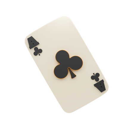 Club Ace Card  3D Icon