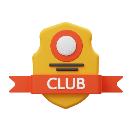 Club Badge  3D Illustration