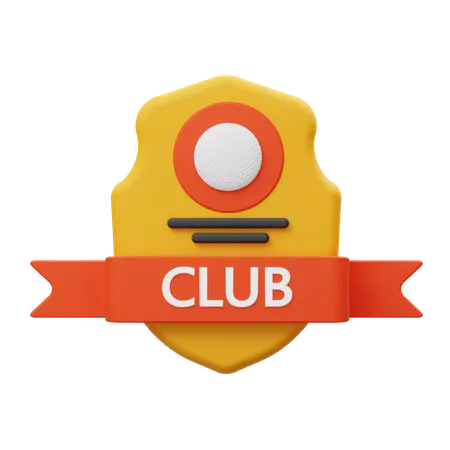 Club Badge  3D Illustration