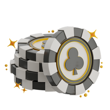 Club Coin Stack  3D Icon