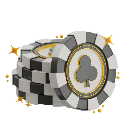 Club Coin Stack  3D Icon