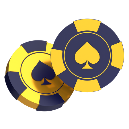 Club de fichas de casino  3D Icon