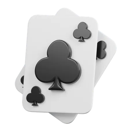 Club Poker Card  3D Icon