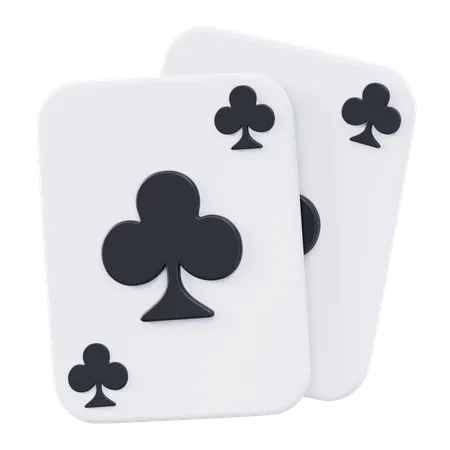 Club Poker Card  3D Icon