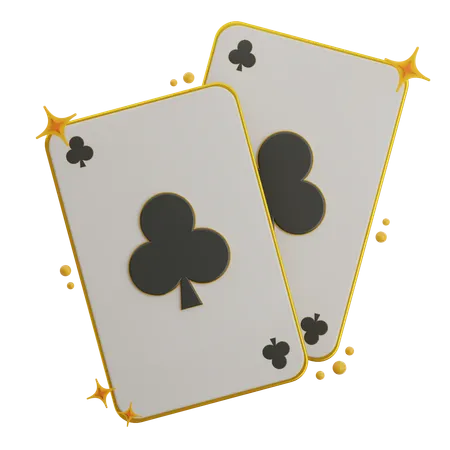 Club Poker Card  3D Icon