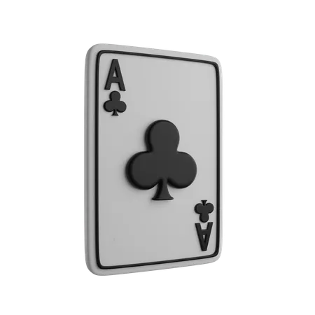 Play Clubs Card 3D Icon