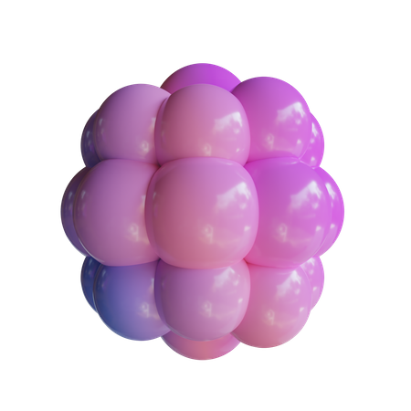 Cluster-Ballon  3D Icon