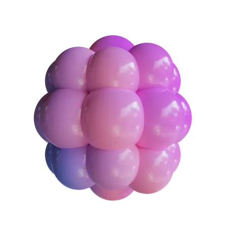 Cluster-Ballon  3D Icon