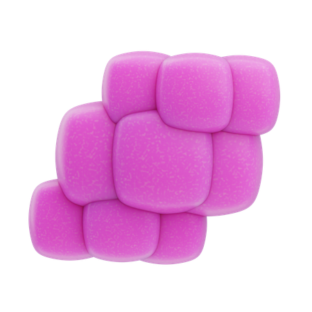 Clustered Block  3D Icon