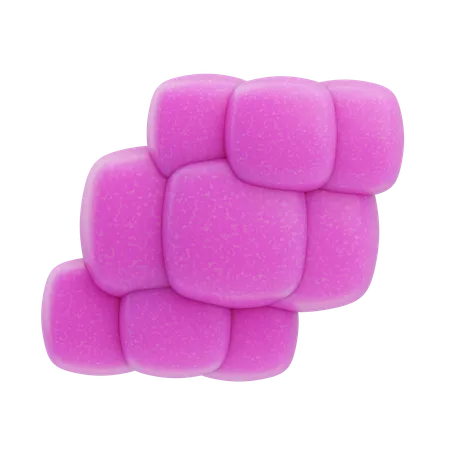 Clustered Block  3D Icon