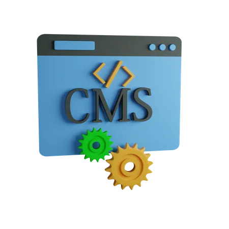 CMS 3 D Icon Contains PNG BLEND GLTF And OBJ Files 3D Icon