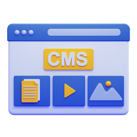 CMS  3D Icon