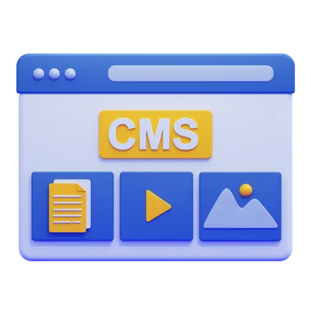 CMS  3D Icon