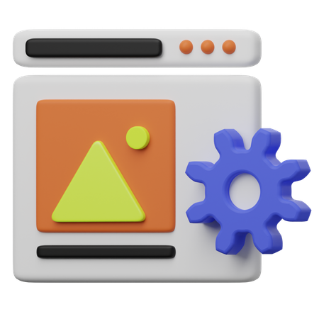 CMS-Content-Management-System  3D Icon