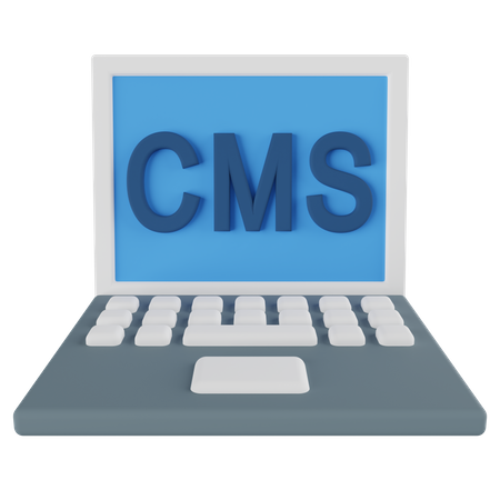 CMS System  3D Icon