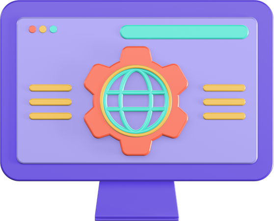 Cms System 3D Icon
