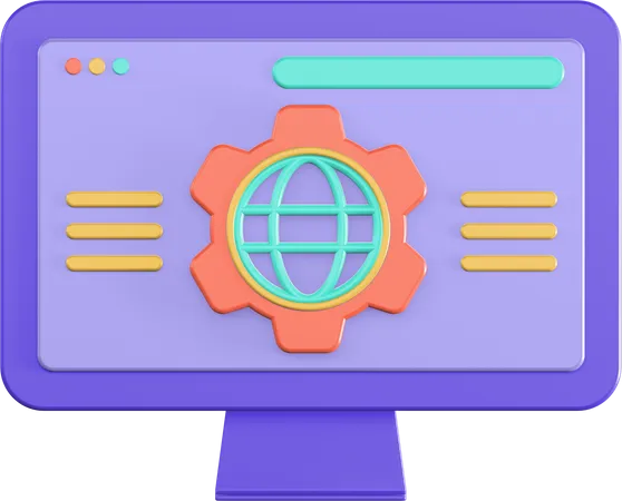 Cms System  3D Icon
