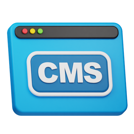 CMS ウェブサイト  3D Icon