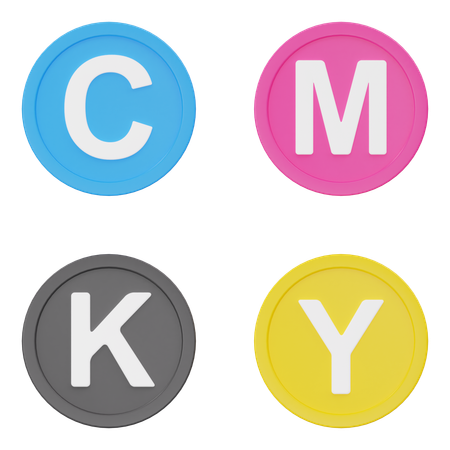 CMYK  3D Icon