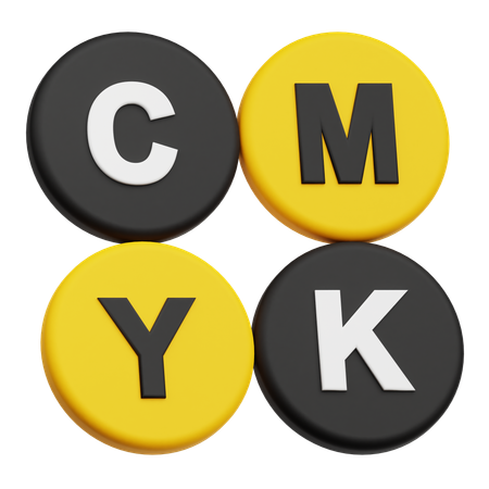 Cmyk  3D Icon