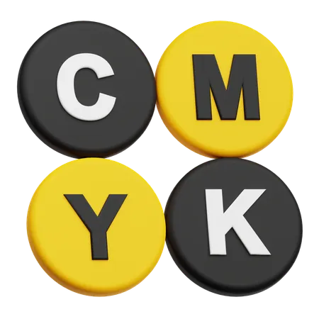 Cmyk  3D Icon