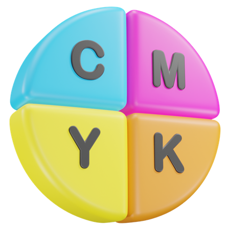 Cmyk  3D Icon