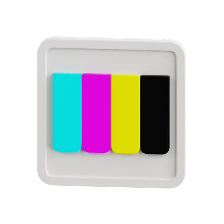 CMYK  3D Icon