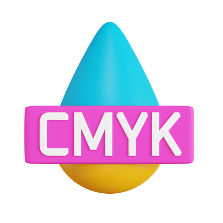 Cmyk Color  3D Icon