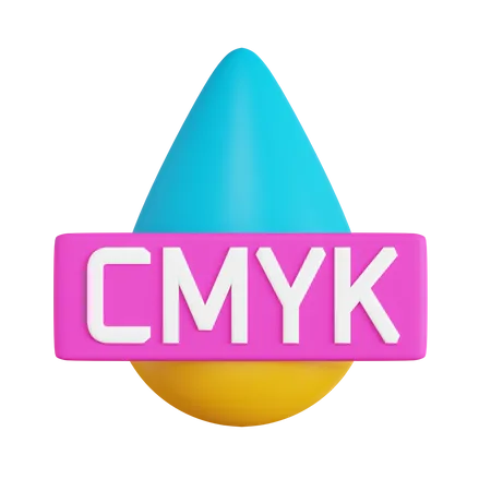 Cmyk Color  3D Icon