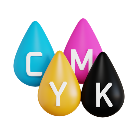 Cmyk Color  3D Icon