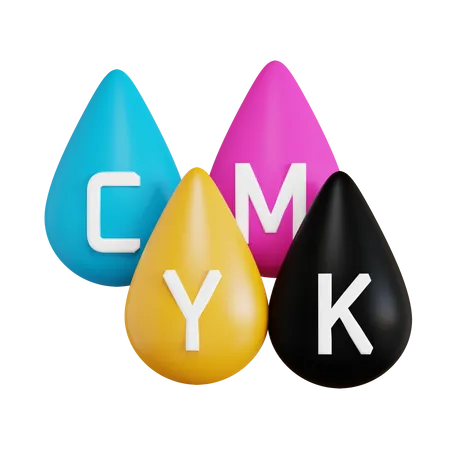 Cmyk Color  3D Icon