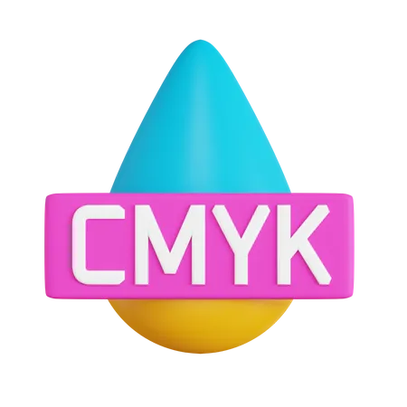 CMYK-Farbe  3D Icon