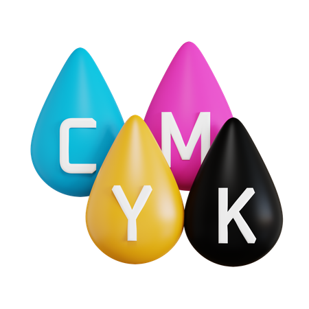 CMYK-Farbe  3D Icon