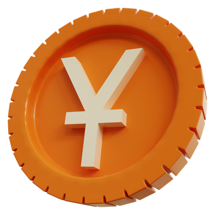 中国人民元硬貨  3D Icon