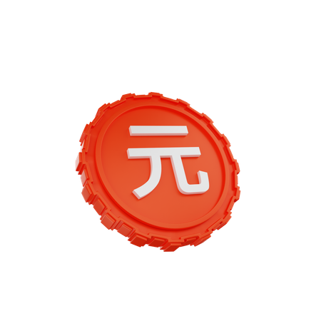 Moeda cny  3D Icon