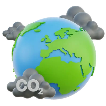 Co Emissions  3D Icon