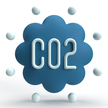 Co2  3D Icon